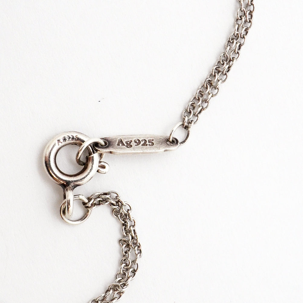 【6jgb0229】ティファニー ブレスレット リターントゥハート/ダブルチェーン 1PD シルバー925 ダイヤモンド【中古】レディース