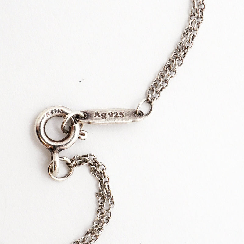 【6jgb0229】ティファニー ブレスレット リターントゥハート/ダブルチェーン 1PD シルバー925 ダイヤモンド【中古】レディース