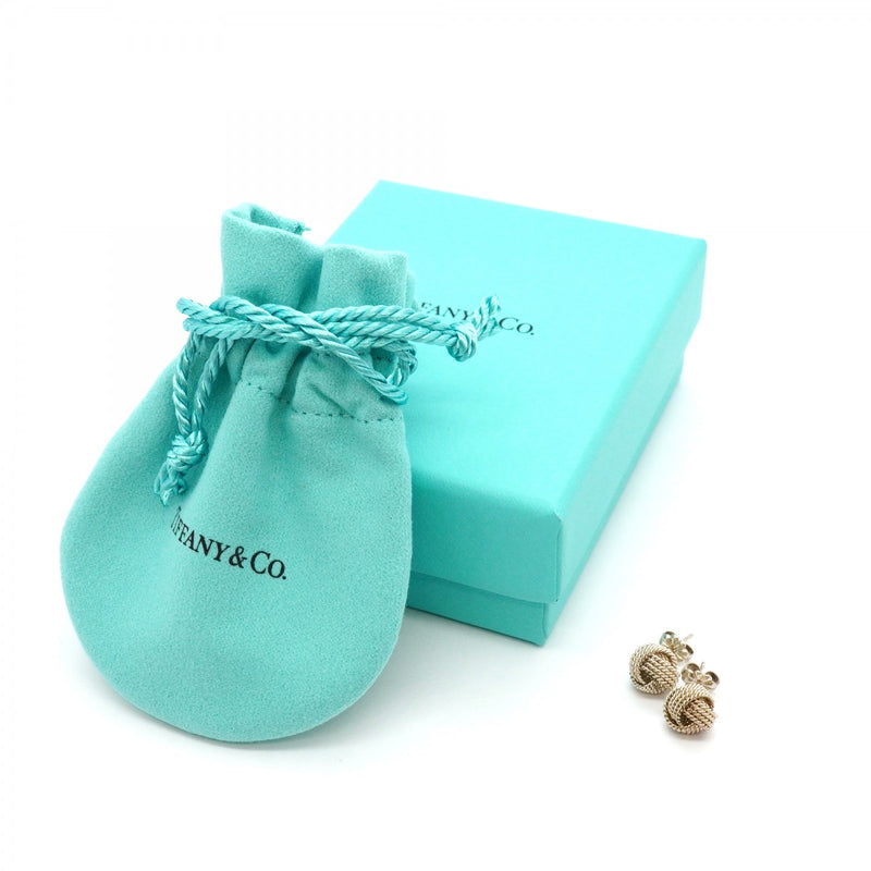 【6jgb0230】ティファニー ピアス サマセット/メッシュ シルバー925【中古】レディース
