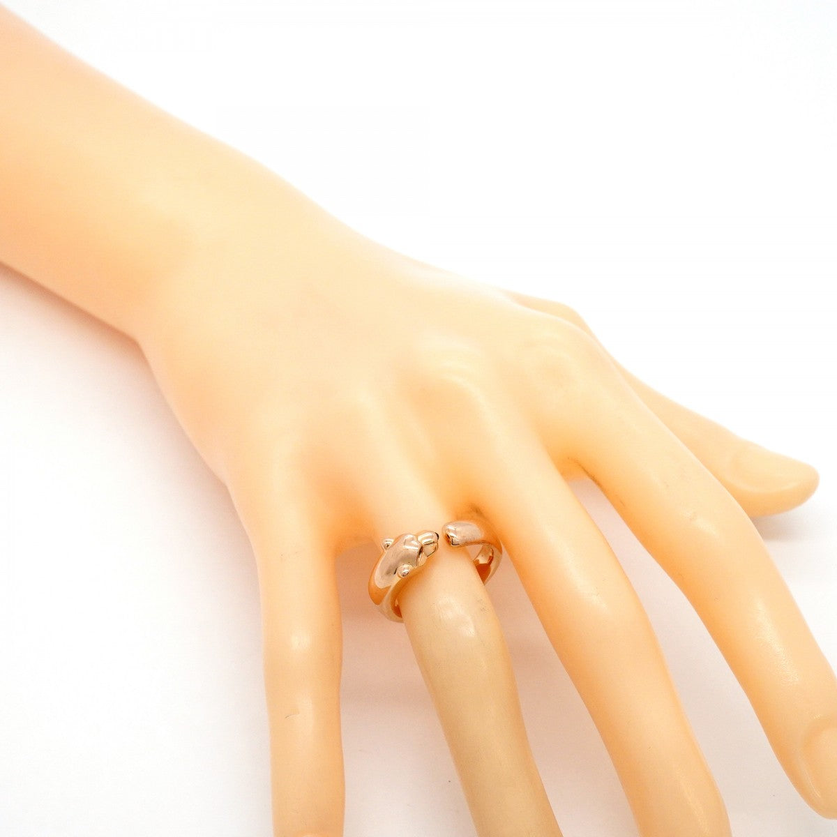 【6jgb0234】カルティエ リング パンテール K18PG ピンクゴールド オニキス ツァボライト ブラック グリーン ＃53【中古】レディース