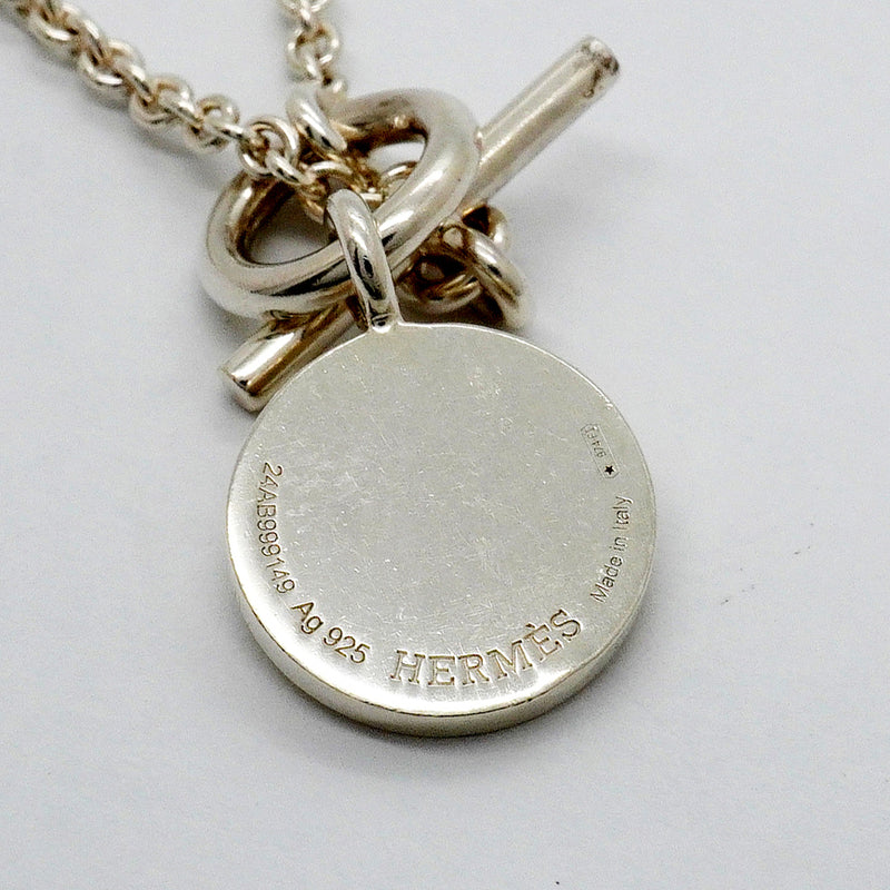 【6jgb0236】エルメス ネックレス セリエ アミュレット シルバー925【中古】レディース