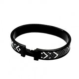 【6jgb0237】エルメス バングル クリックHH メタル ホワイト ブラック【中古】メンズ レディース ユニセックス