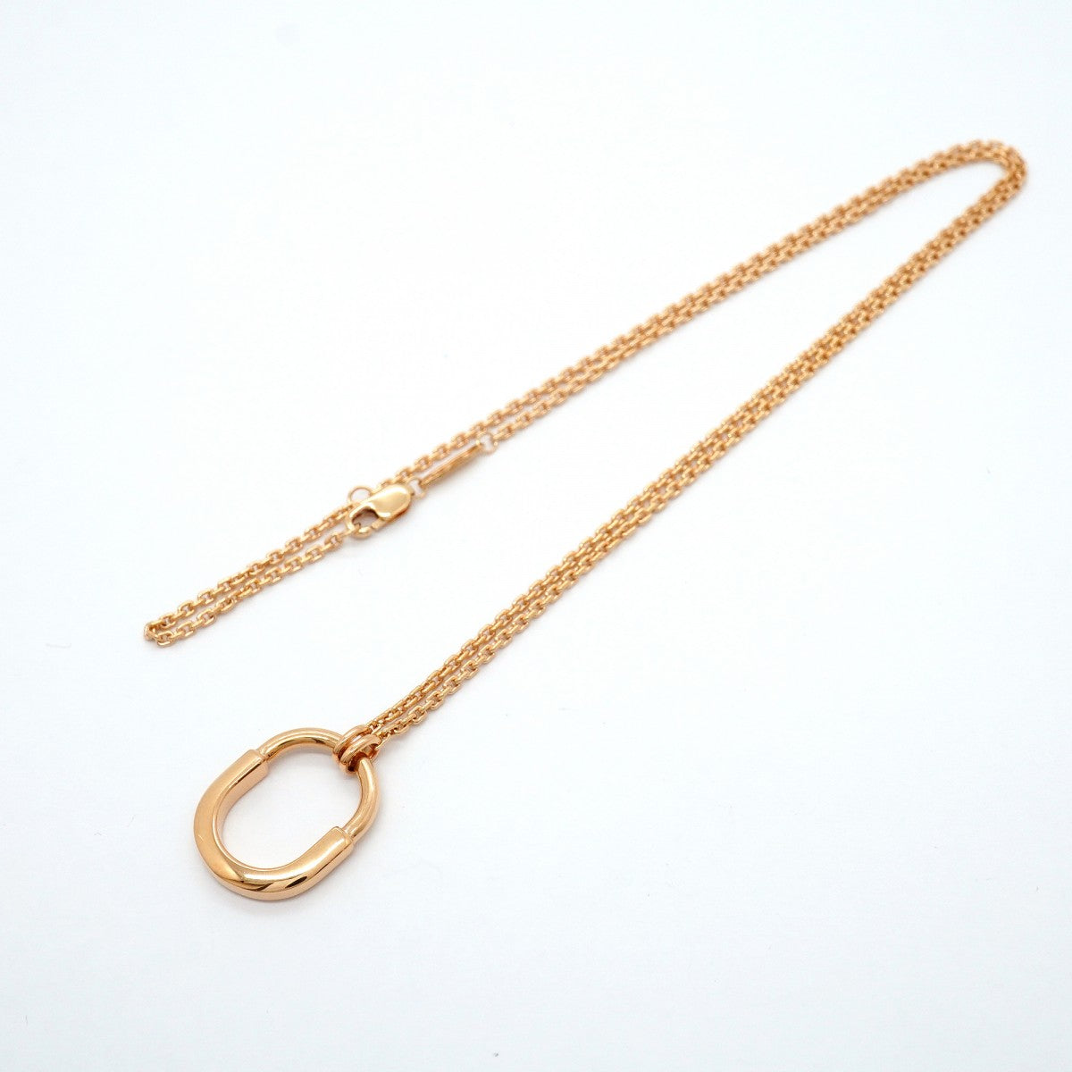 【6jgb0240】ティファニー ネックレス ロック スモール K18PG ピンクゴールド【中古】レディース