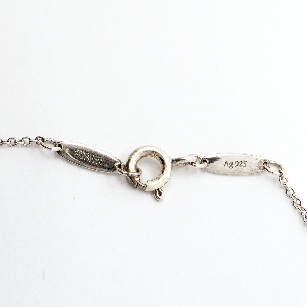 【6jgb0242-k】ティファニー ネックレス ダブルオープンハート K18PG ピンクゴールド シルバー925【中古】レディース