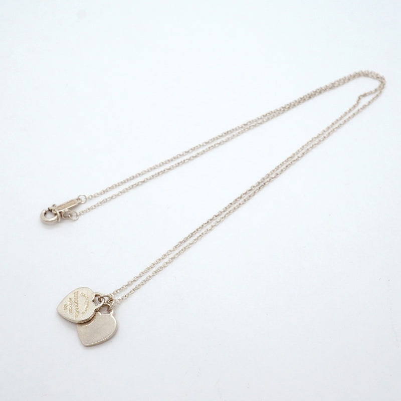 【6jgb0260-k】ティファニー ネックレス ダブルリターントゥハート シルバー925【中古】レディース