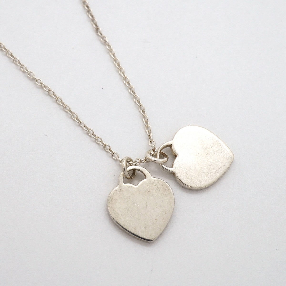 【6jgb0260-k】ティファニー ネックレス ダブルリターントゥハート シルバー925【中古】レディース