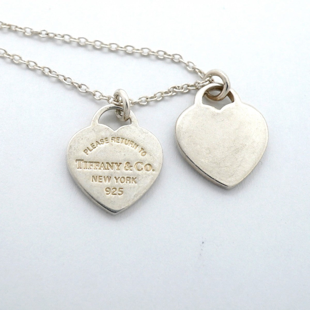 【6jgb0260-k】ティファニー ネックレス ダブルリターントゥハート シルバー925【中古】レディース