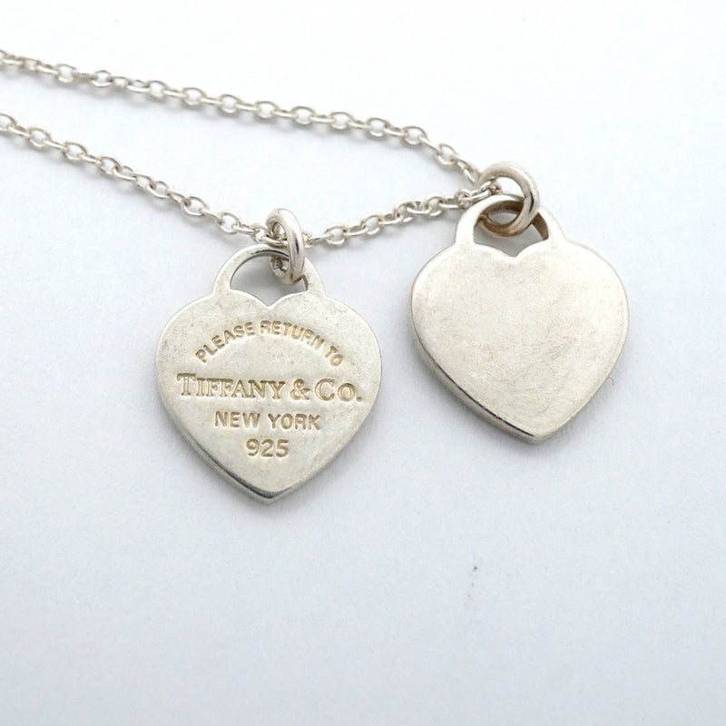 【6jgb0260-k】ティファニー ネックレス ダブルリターントゥハート シルバー925【中古】レディース