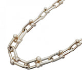 【6jgb0262-k】ティファニー ネックレス ハードウェア/グラジュエイテッド シルバー925【中古】メンズ レディース ユニセックス