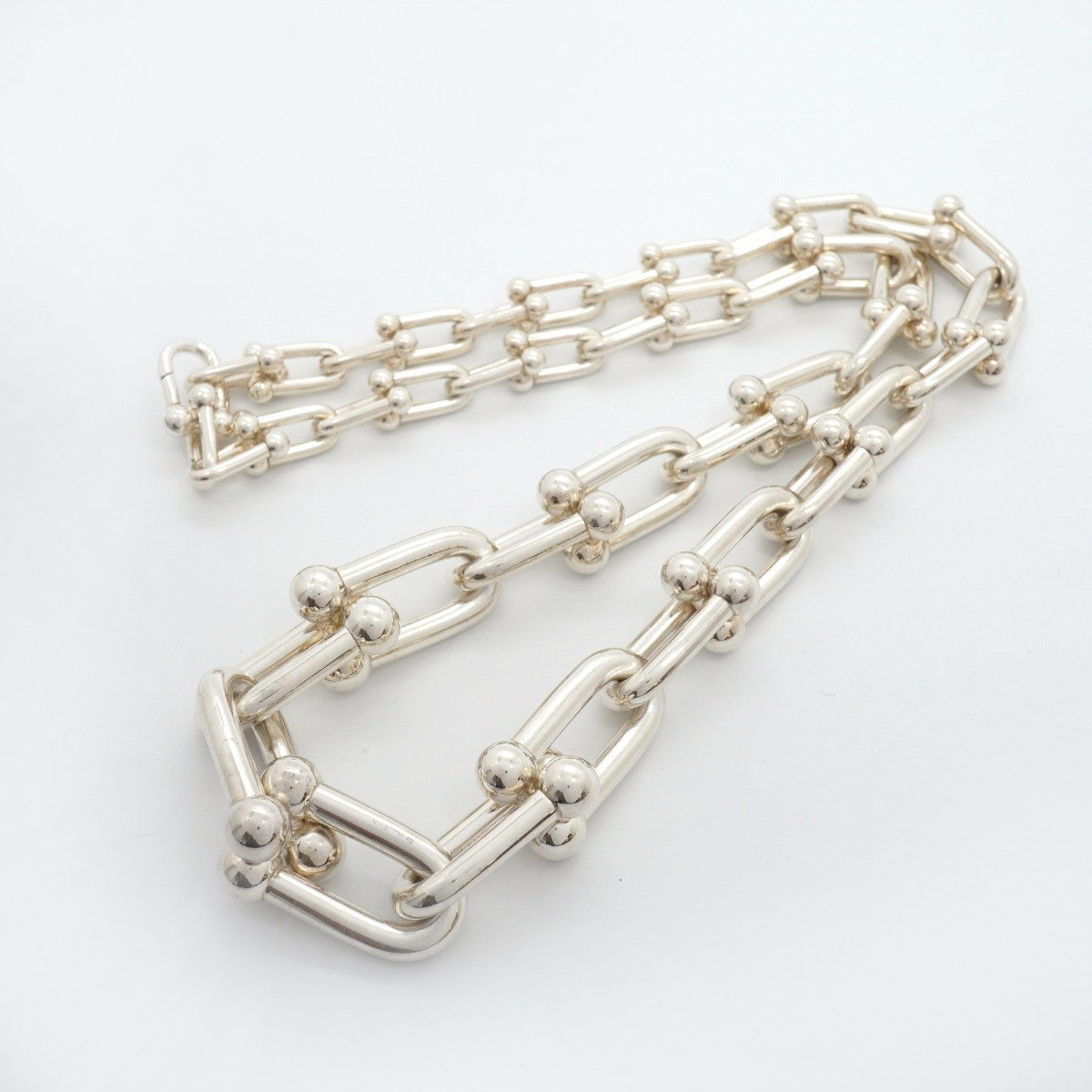 【6jgb0262-k】ティファニー ネックレス ハードウェア/グラジュエイテッド シルバー925【中古】メンズ レディース ユニセックス