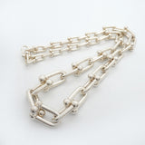 【6jgb0262-k】ティファニー ネックレス ハードウェア/グラジュエイテッド シルバー925【中古】メンズ レディース ユニセックス