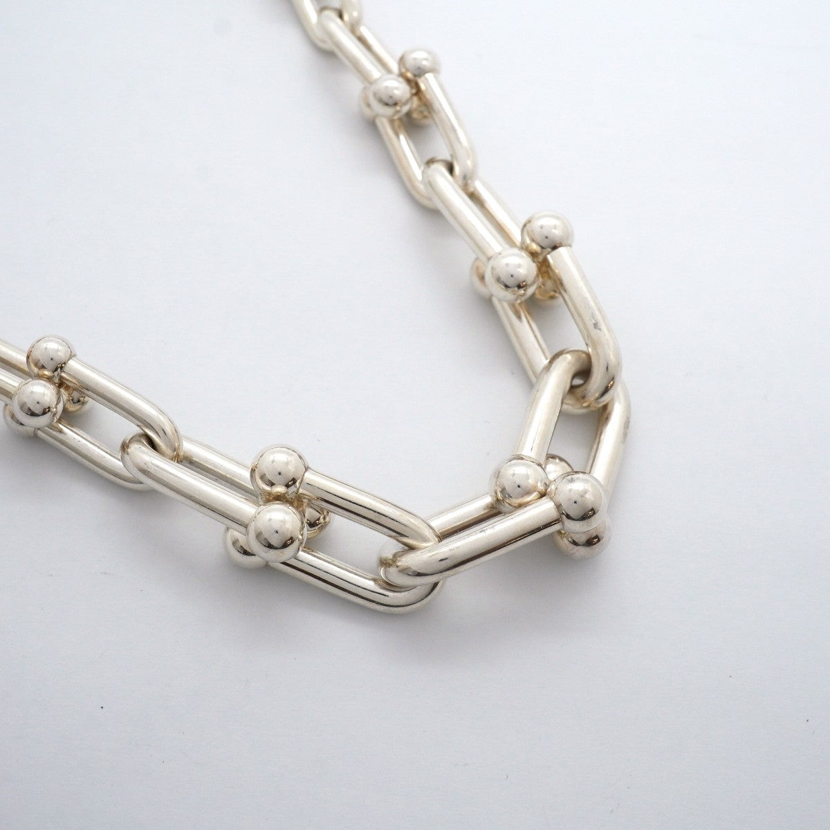 【6jgb0262-k】ティファニー ネックレス ハードウェア/グラジュエイテッド シルバー925【中古】メンズ レディース ユニセックス