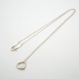 【6jgb0263-k】ティファニー ネックレス オープンハート シルバー925【中古】レディース