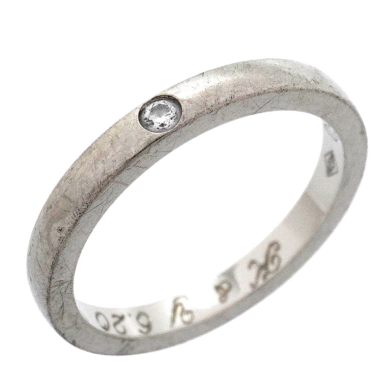 【6jgb0266】カルティエ リング バレリーナ ウェディング 1PD Pt950 プラチナ ダイヤモンド ＃45【中古】レディース