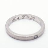 【6jgb0266】カルティエ リング バレリーナ ウェディング 1PD Pt950 プラチナ ダイヤモンド ＃45【中古】レディース