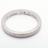 【6jgb0266】カルティエ リング バレリーナ ウェディング 1PD Pt950 プラチナ ダイヤモンド ＃45【中古】レディース