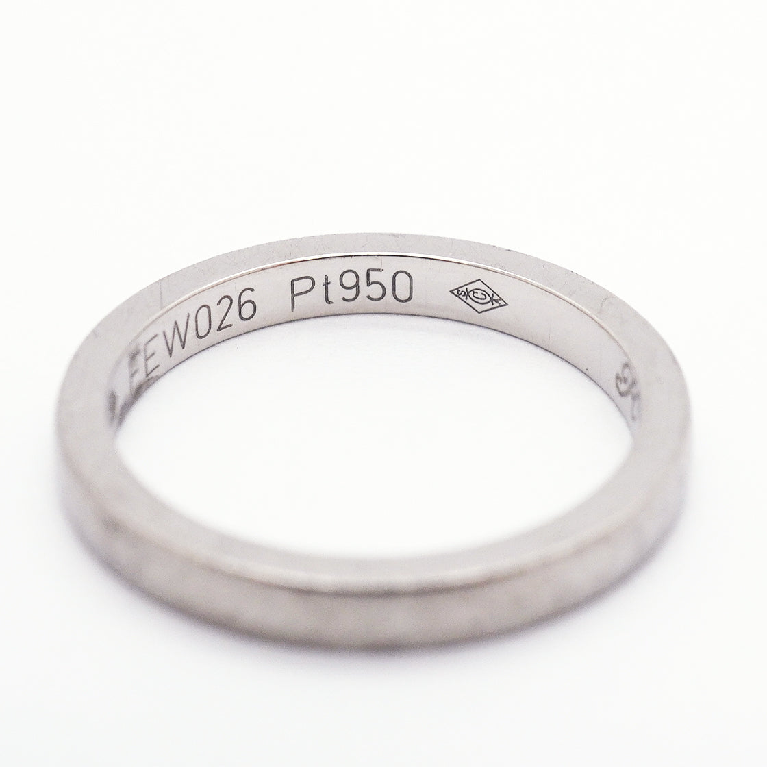 【6jgb0266】カルティエ リング バレリーナ ウェディング 1PD Pt950 プラチナ ダイヤモンド ＃45【中古】レディース