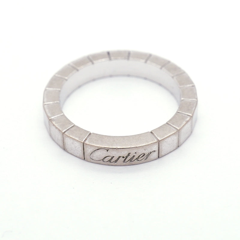 【6jgb0267】カルティエ リング ラニエール K18WG ホワイトゴールド ＃49【中古】レディース
