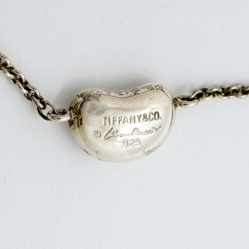 【6jgb0268】ティファニー ブレスレット ビーン 3P シルバー925【中古】レディース