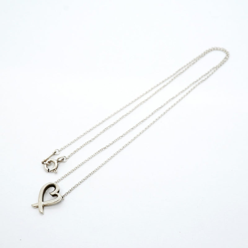 【6jgb0272】ティファニー ネックレス ラビングハート シルバー925【中古】レディース