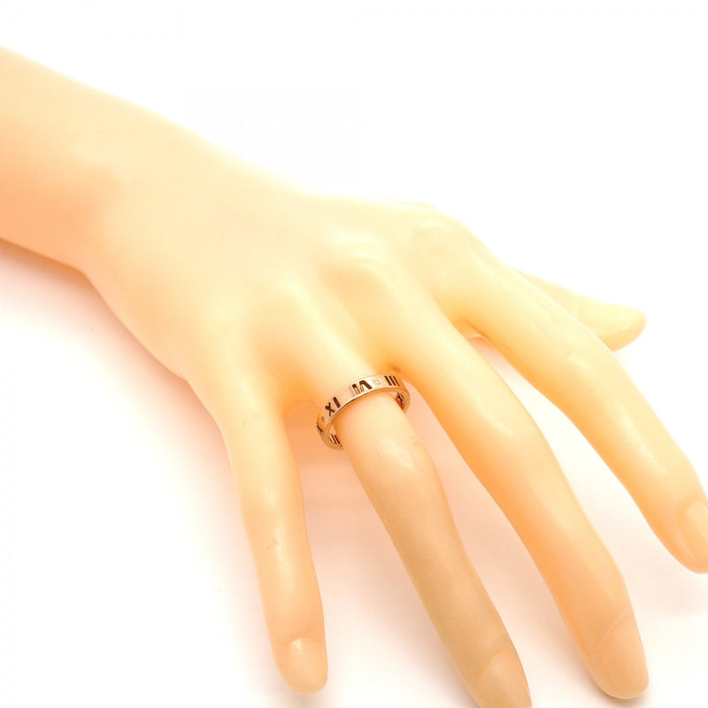 【6jgb0274】ティファニー リング アトラス ピアスド K18PG ピンクゴールド ダイヤモンド 9.5号【中古】レディース