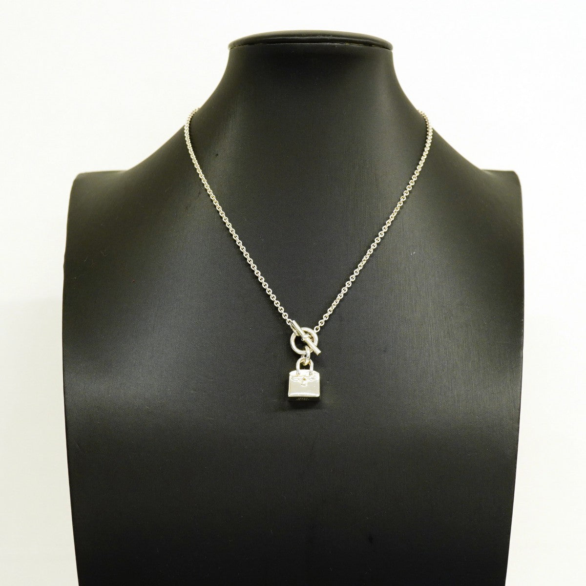 【6jgb0276】エルメス ネックレス アミュレット/バーキン シルバー925【中古】レディース