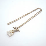 【6jgb0276】エルメス ネックレス アミュレット/バーキン シルバー925【中古】レディース