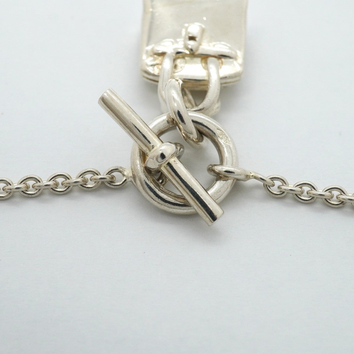 【6jgb0276】エルメス ネックレス アミュレット/バーキン シルバー925【中古】レディース