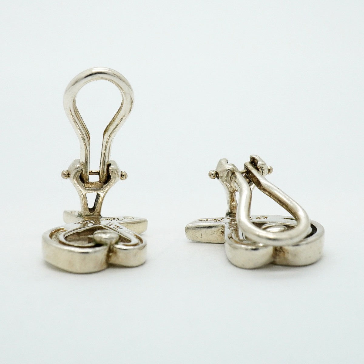 【6jgb0279】ティファニー イヤリング ラビングハート シルバー925【中古】レディース