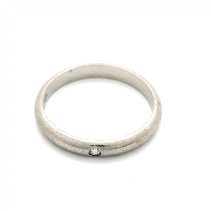 【6jgb0284】カルティエ リング クラシック 1PD Pt950 プラチナ ダイヤモンド ＃48【中古】レディース