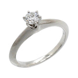 【6jgb0285】ティファニー リング ソリティア 1PD Pt950 プラチナ ダイヤモンド 0.22ct 8号【中古】レディース