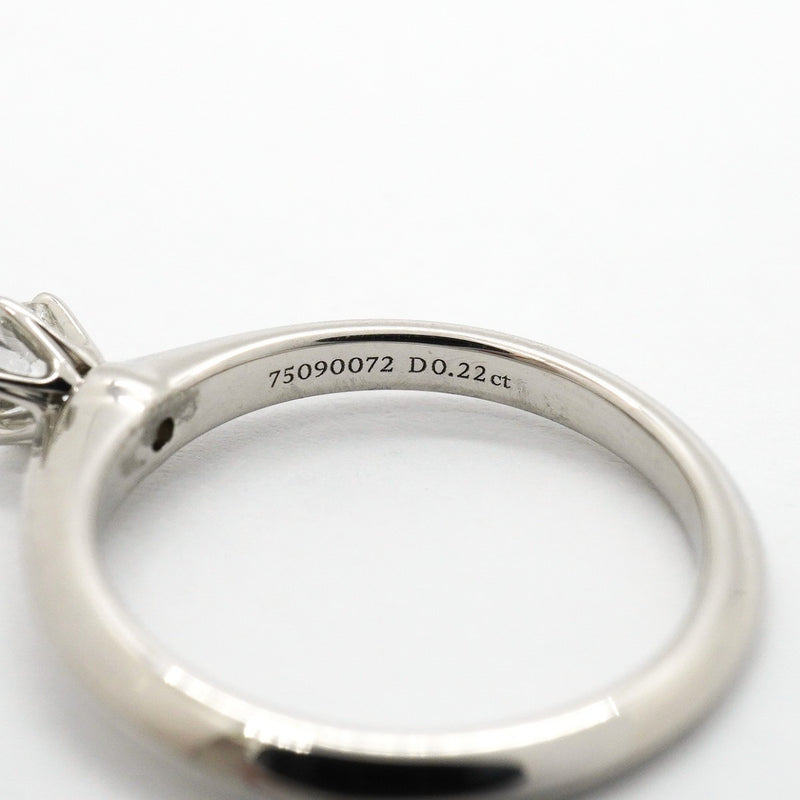 【6jgb0285】ティファニー リング ソリティア 1PD Pt950 プラチナ ダイヤモンド 0.22ct 8号【中古】レディース