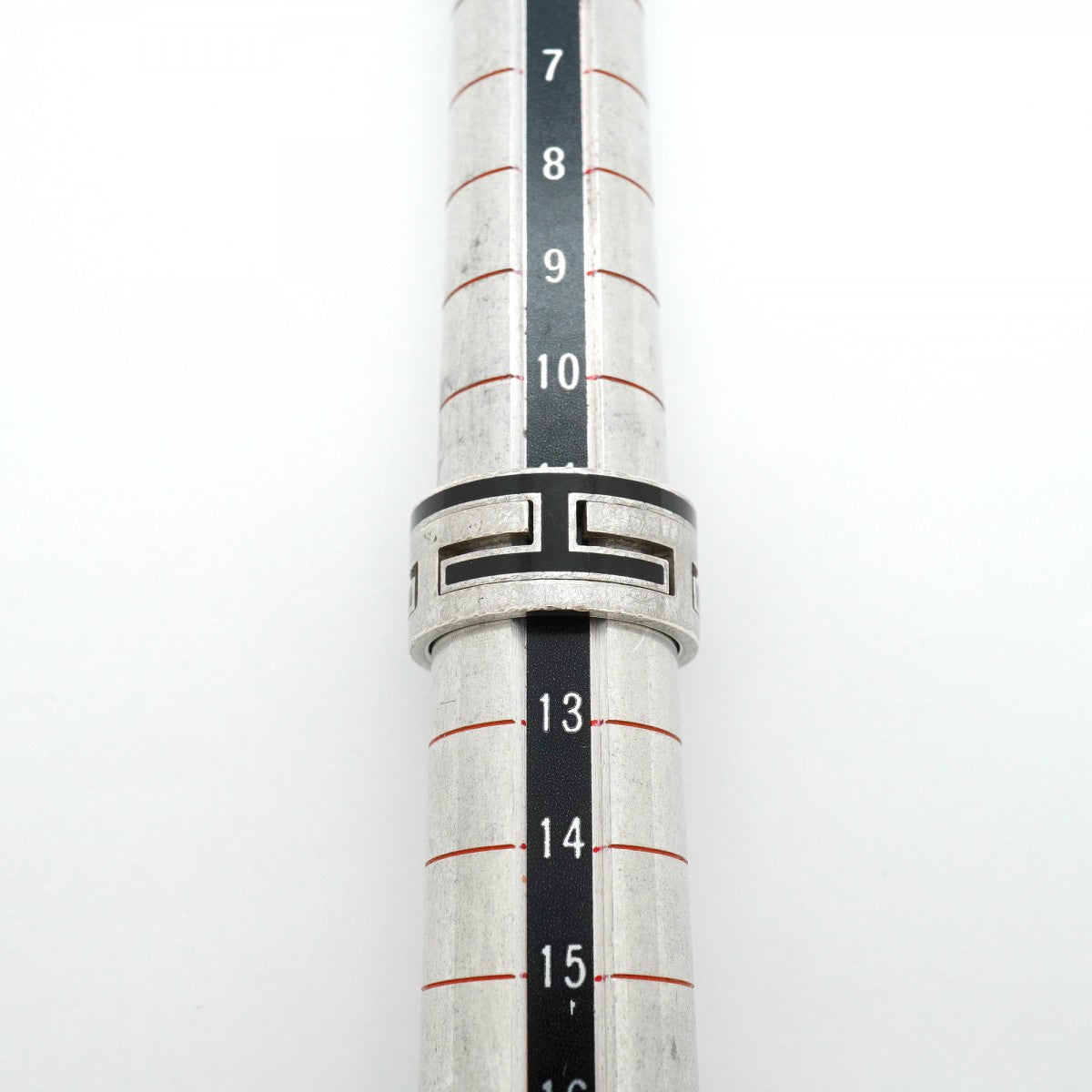 【6jgb0287】エルメス リング ムーブアッシュ シルバー925 ブラック ＃52【中古】レディース