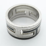 【6jgb0287】エルメス リング ムーブアッシュ シルバー925 ブラック ＃52【中古】レディース