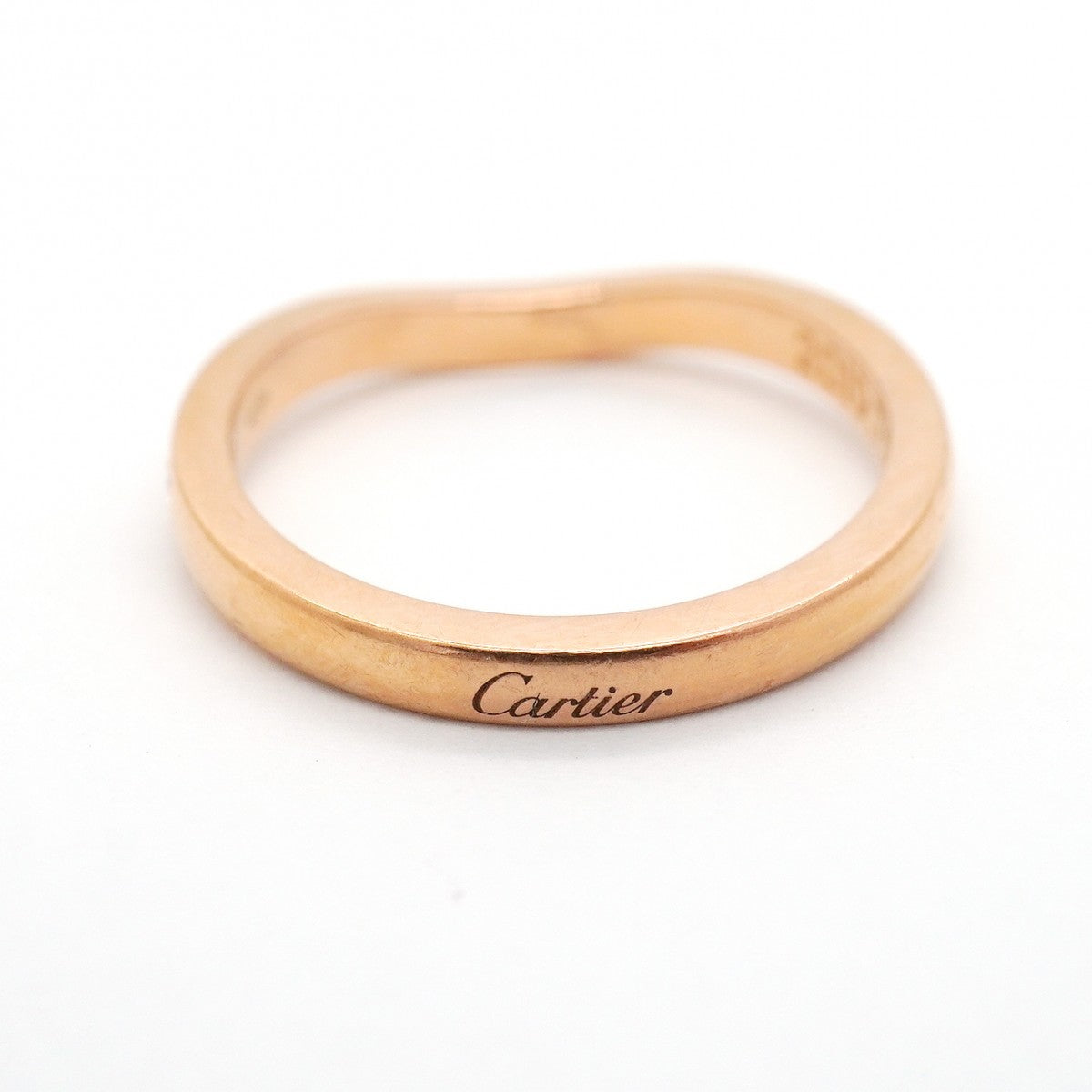 【6jgb0289】カルティエ リング バレリーナ ハーフエタニティ K18PG ピンクゴールド ダイヤモンド ＃49【中古】レディース