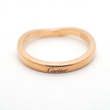 【6jgb0289】カルティエ リング バレリーナ ハーフエタニティ K18PG ピンクゴールド ダイヤモンド ＃49【中古】レディース