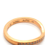 【6jgb0289】カルティエ リング バレリーナ ハーフエタニティ K18PG ピンクゴールド ダイヤモンド ＃49【中古】レディース