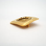 【6jgb0291】シャネル ブローチ ヴィンテージ ココマーク 菱形 GPメッキ ゴールド【中古】レディース