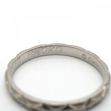 【6jgb0297】シャネル リング マトラッセ Pt950 プラチナ ＃55【中古】メンズ レディース ユニセックス