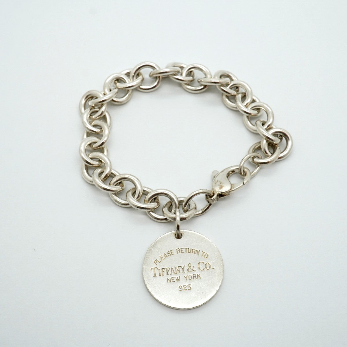 【6jgb0303】ティファニー ブレスレット リターントゥ 丸型 サークル シルバー925【中古】レディース