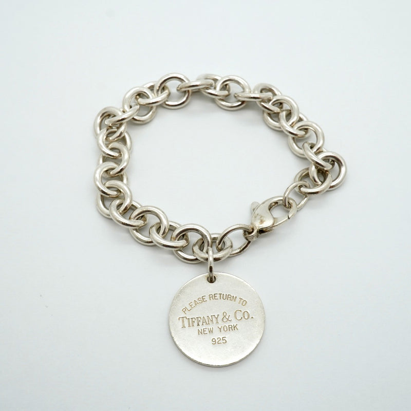 【6jgb0303】ティファニー ブレスレット リターントゥ 丸型 サークル シルバー925【中古】レディース