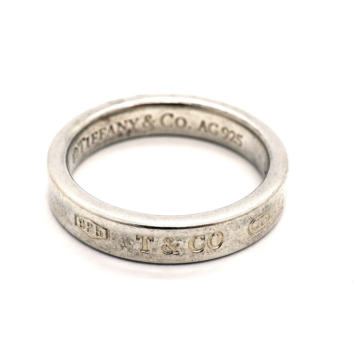 【6jgb0308-k】ティファニー リング ナロー シルバー925 12.5号【中古】レディース