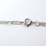 【6jgb0314-k】ティファニー ネックレス インフィニティ ダブルチェーン シルバー925【中古】レディース