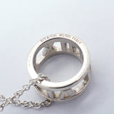 【6jgb0315-k】ティファニー ネックレス アトラス オープン シルバー925【中古】レディース