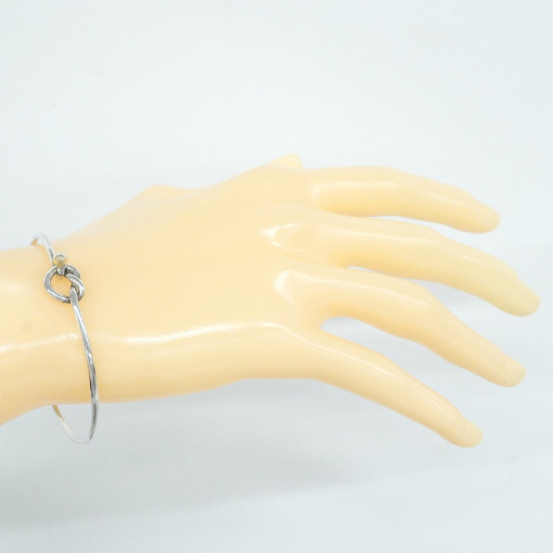 【6jgb0354-k】ティファニー バングル フック&アイ K18YG イエローゴールド シルバー925【中古】レディース