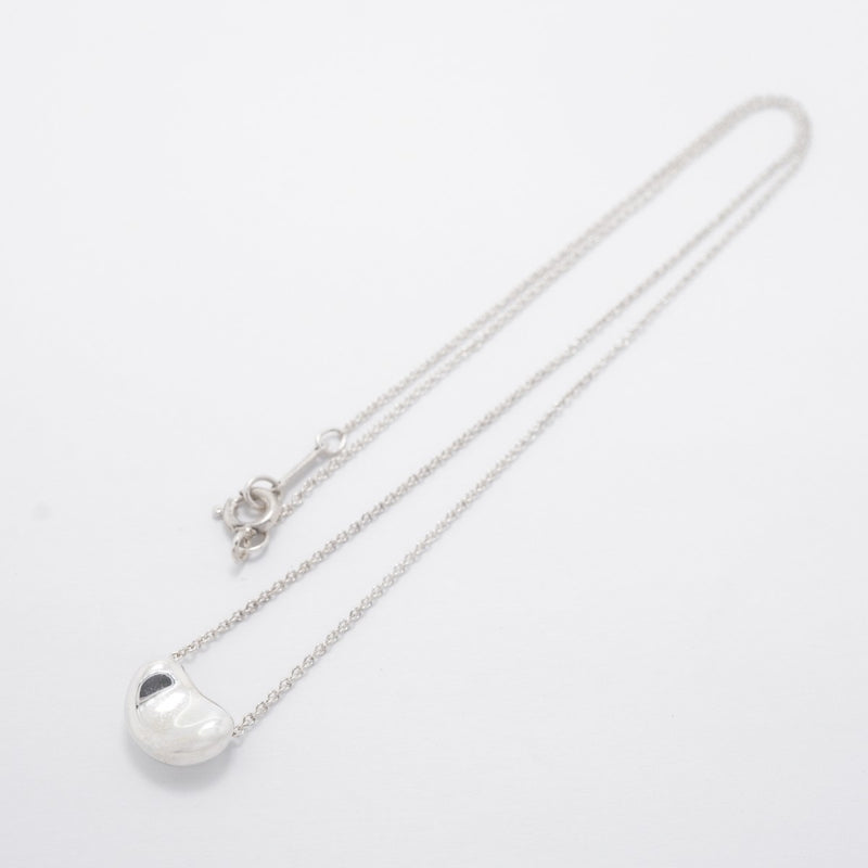 【6jgb0356-k】ティファニー ネックレス ビーン シルバー925【中古】レディース