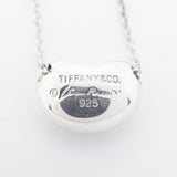 【6jgb0356-k】ティファニー ネックレス ビーン シルバー925【中古】レディース