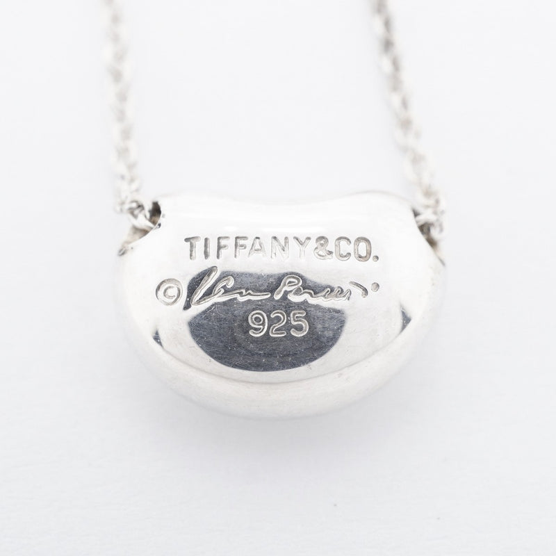 【6jgb0356-k】ティファニー ネックレス ビーン シルバー925【中古】レディース