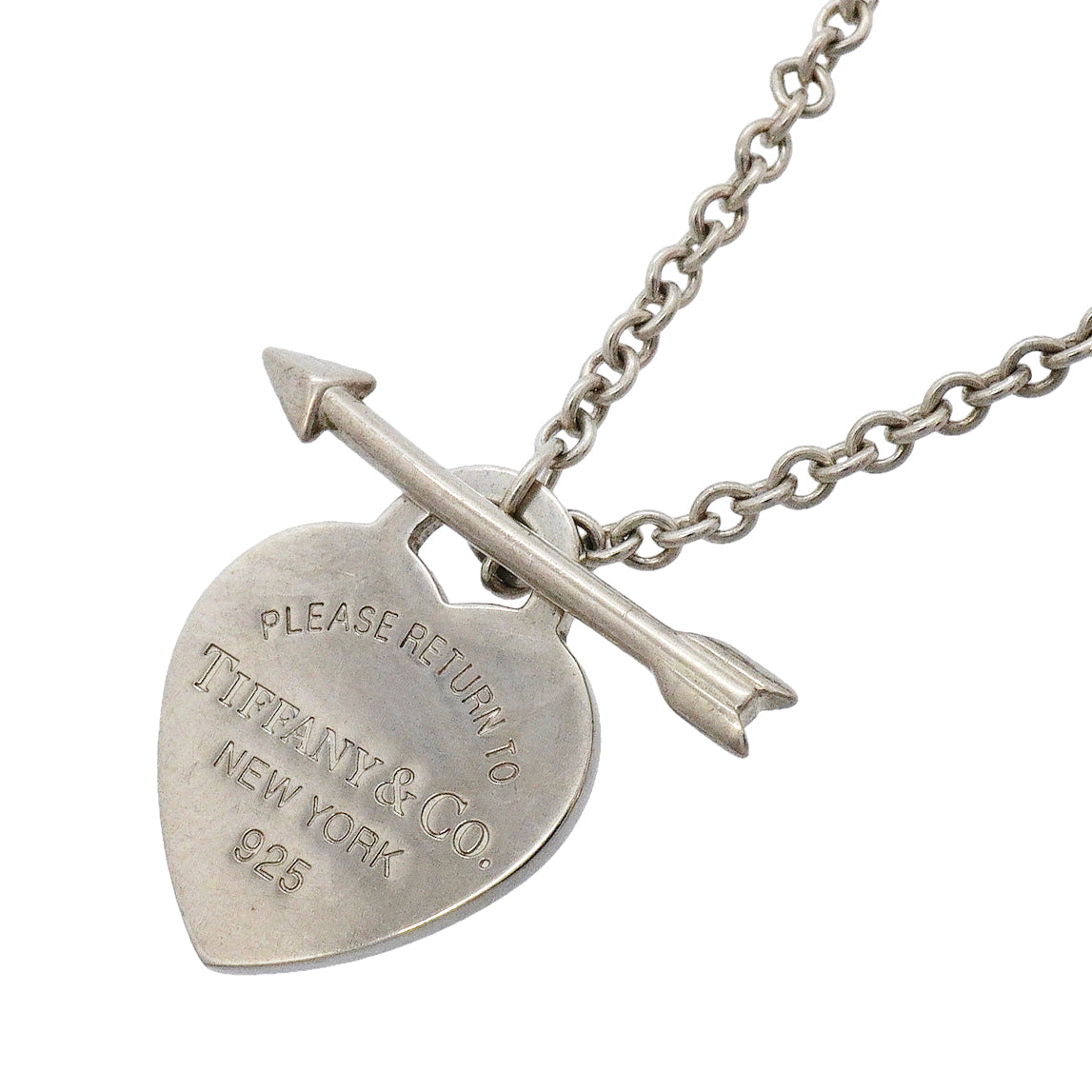 【6jgb0359-k】ティファニー ネックレス リターントゥハート/アロー シルバー925【中古】レディース