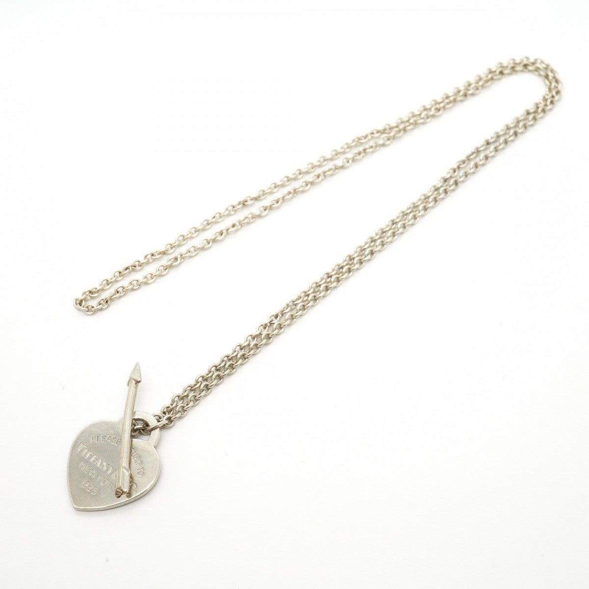 【6jgb0359-k】ティファニー ネックレス リターントゥハート/アロー シルバー925【中古】レディース